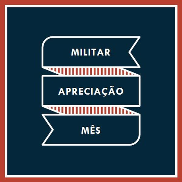 Celebrando o Mês de Valorização Militar blue modern-simple