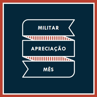 Celebrando o Mês de Valorização Militar blue modern-simple