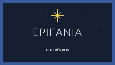 Observando Epifania blue modern-simple