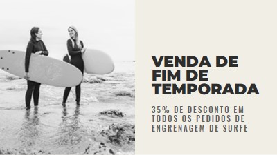 As alegrias da praia gray modern-bold