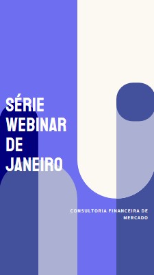 Série webinar de janeiro blue modern-bold