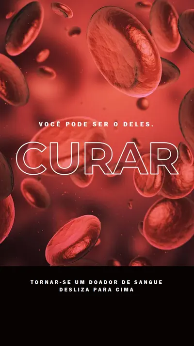 Tornar-se um doador de sangue red modern-simple