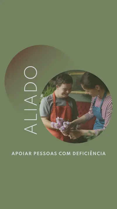 A ajuda está aqui green modern-simple