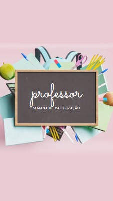 Apreciando professores pink modern-simple