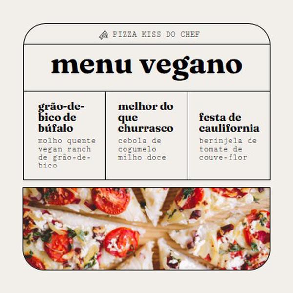 Confira nosso menu de pizza vegana gray modern,simple,lines,geometric,frame,symmetrical