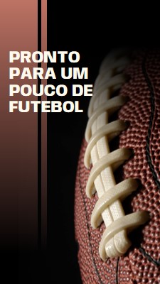 Pronto para um pouco de futebol brown modern-simple