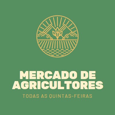 Chegar ao mercado de agricultores green clean,simple,logo,organic,typographic,rustic