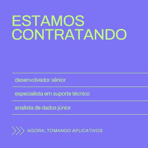 Agora, usando aplicativos purple bold,bright,neon,minimal,modern,simple