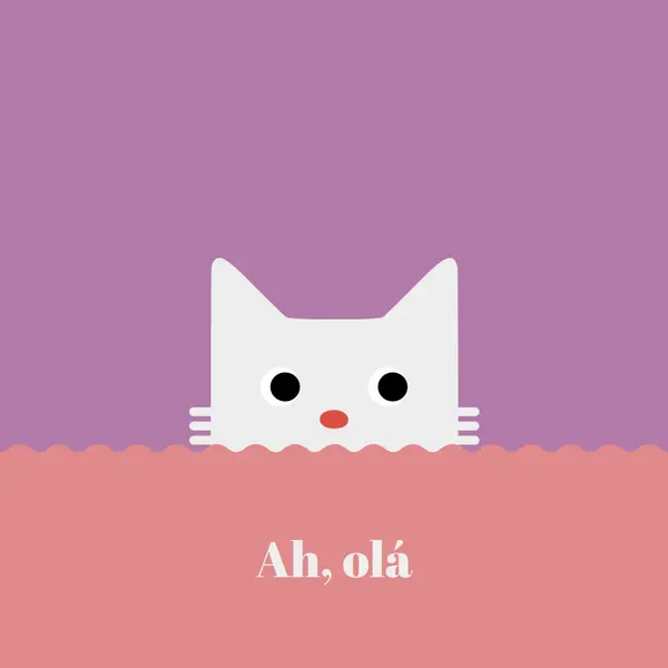 Ah, olá red cute,simple,cat,neutral,bright,fun