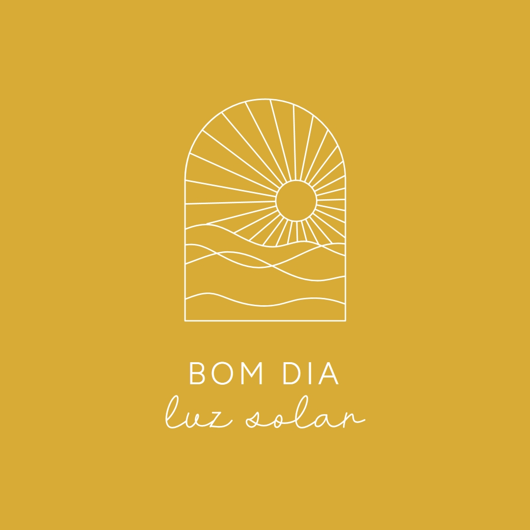 Bom dia, sol yellow modern,minimal,lines,simple,waves,sun