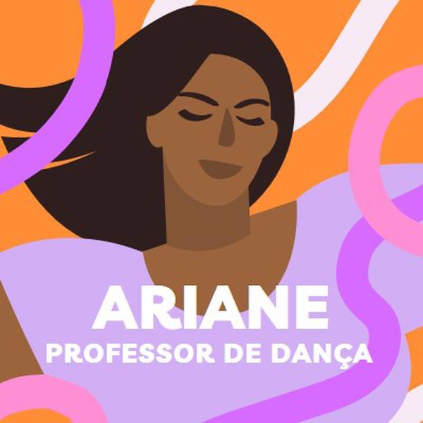 Conectar-se com o professor de dança purple simple,illustrated,squiggles,playful,graphic,bold