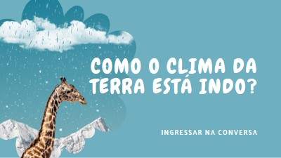 Vamos falar sobre as mudanças climáticas blue whimsical-color-block