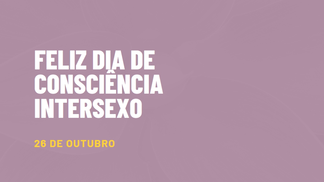 Feliz Dia de Sensibilização intersexo purple modern-bold