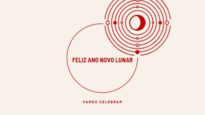 Vamos celebrar o Ano Novo Lunar white modern-simple