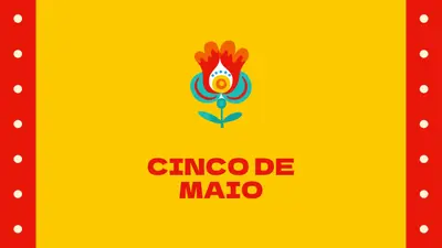 Cinco de Maio yellow modern-color-block