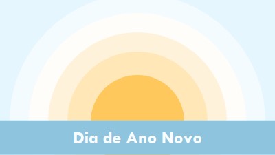 Sol do Dia de Ano Novo blue modern-simple