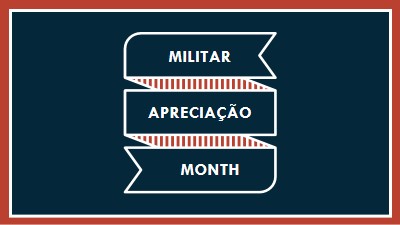 Celebrando o Mês de Valorização Militar blue modern-simple