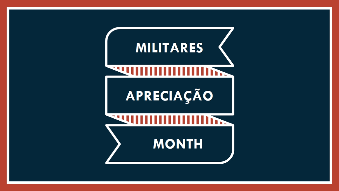 Celebrar o Mês de Apreciação Militar blue modern-simple