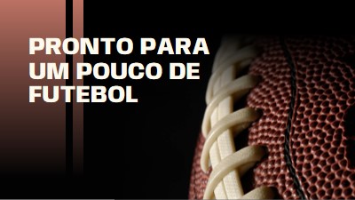 Pronto para um pouco de futebol brown modern-simple