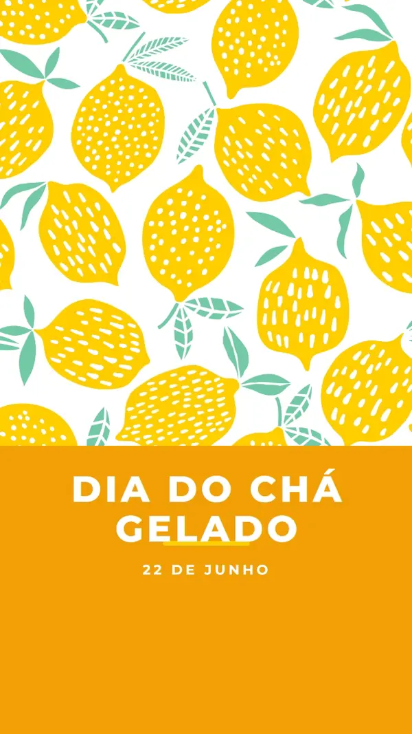 Os limões da vida são para chá gelado orange whimsical-color-block