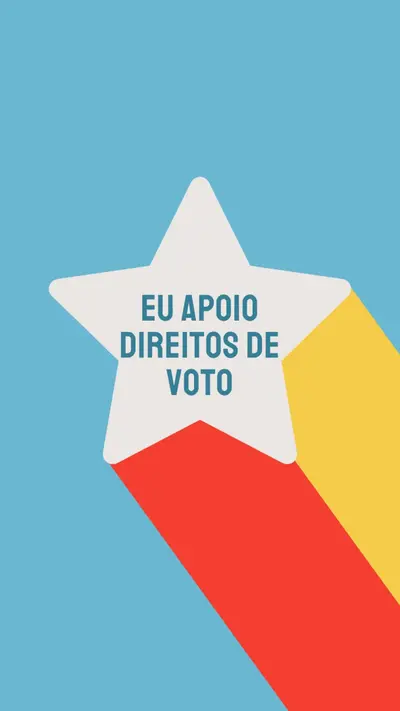 Deixe a sua voz ser ouvida blue modern-color-block