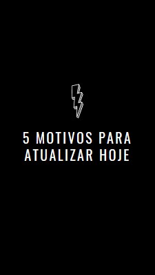 Cinco motivos para atualizar black modern-bold