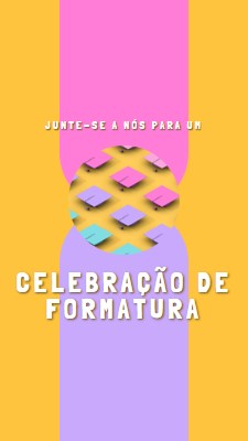 Participar da celebração de formatura yellow whimsical-color-block