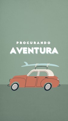 Safári de surfe gray vintage-retro