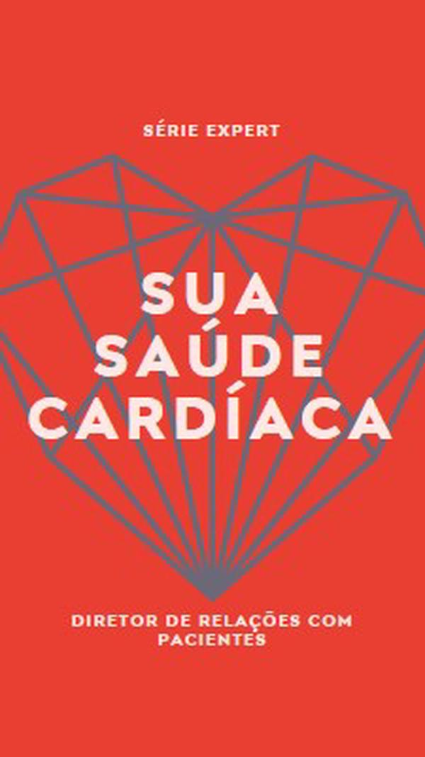 Sua integridade cardíaca red modern-bold