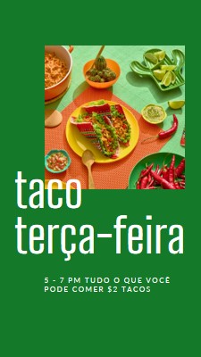 Tudo o que você pode comer tacos green elegant,bold,photo