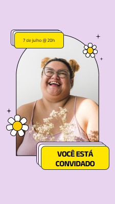 Você está convidado para isso. pink bright,bold,stickers