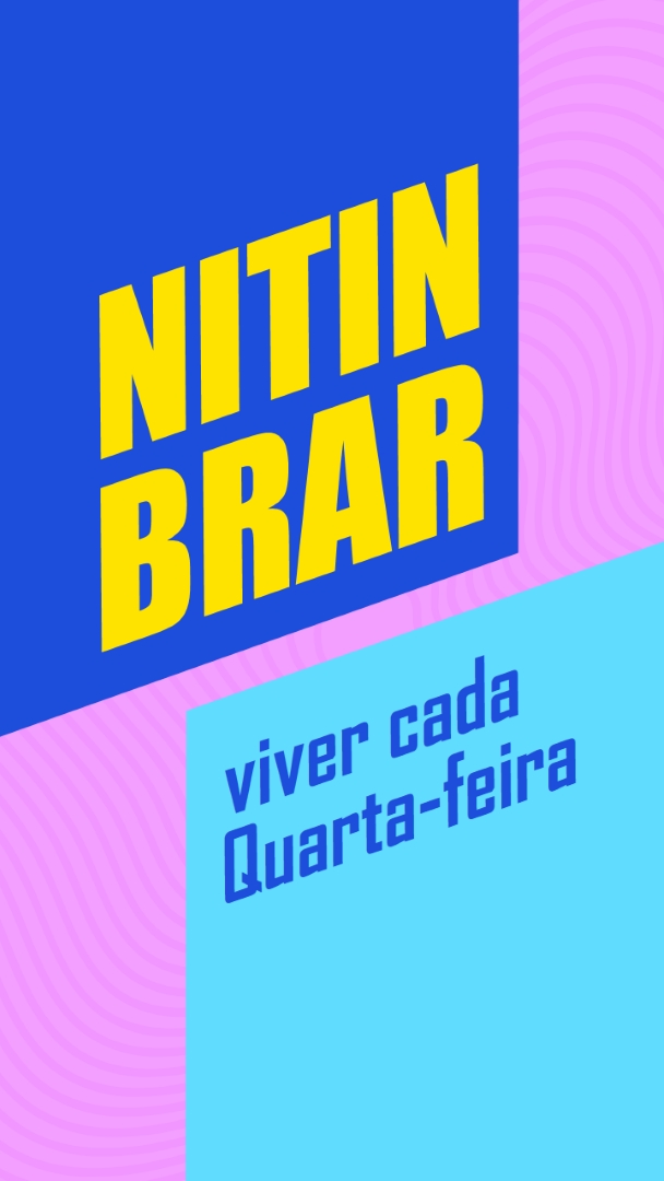 Transmissão de podcast ao vivo blue bold,bright,typography,geometric,vibrant,block