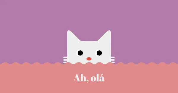 Ah, olá red cute,simple,cat,neutral,bright,fun