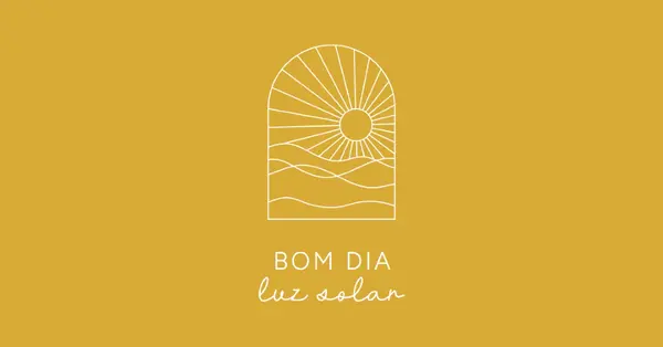 Bom dia, sol yellow modern,minimal,lines,simple,waves,sun