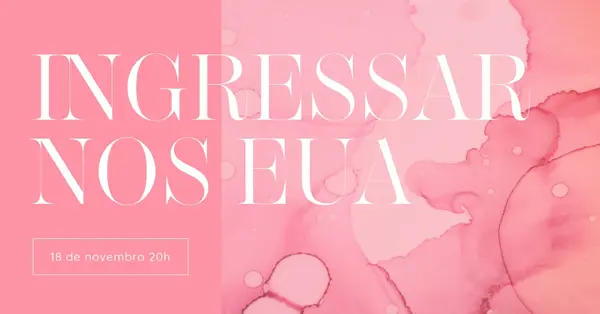 Junte-se a nós para um evento pink elegant,clean,watercolor,classic,simple,minimal