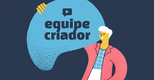 Equipe de criadores da comunidade online blue organic,bright,illustration,graphic,simple,vibrant