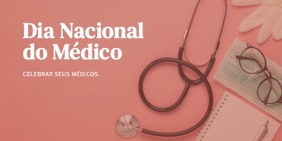 Celebrar seus médicos pink modern-simple