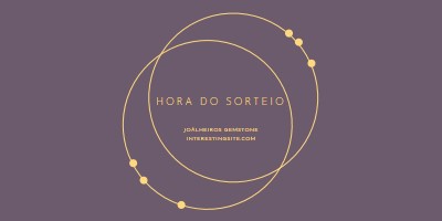 É hora do sorteio purple modern-simple