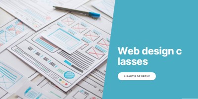 Classes de web design blue modern-simple