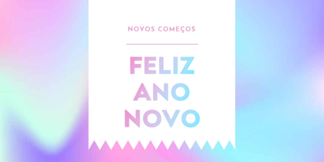 Ano novo, novos começos blue modern-bold