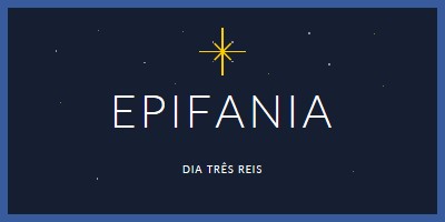 Observando Epifania blue modern-simple