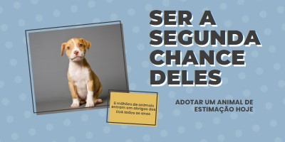 Filhote de segunda chance blue modern-bold