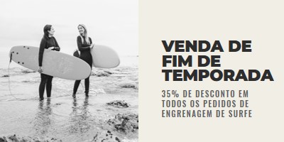 As alegrias da praia gray modern-bold