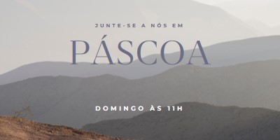 Junte-se a nós domingo de Páscoa gray modern-simple