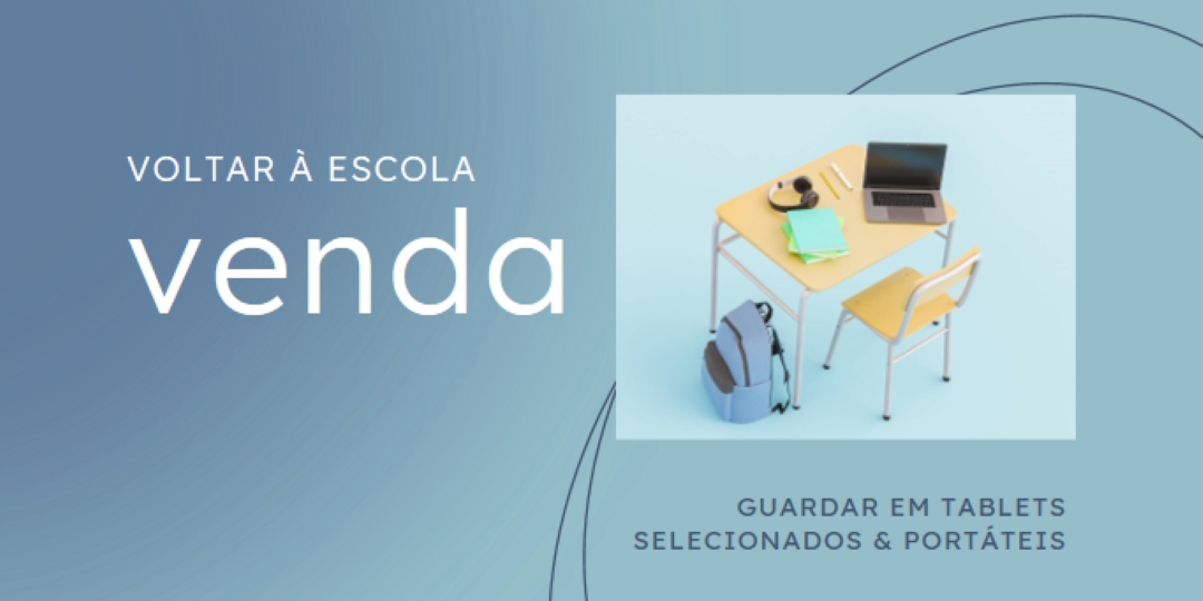 De volta à venda escolar blue modern-simple