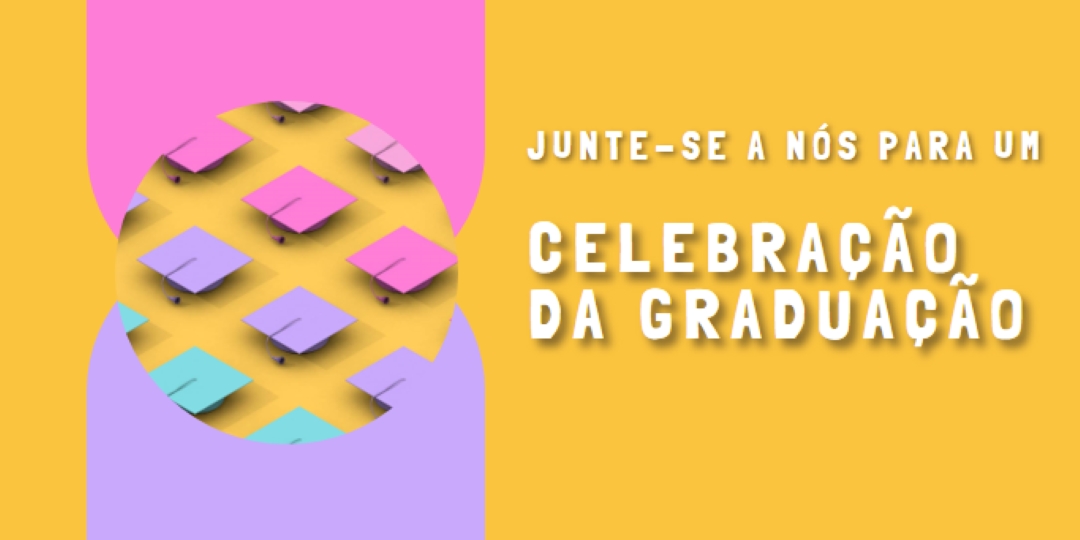 Junte-se à celebração da formatura yellow whimsical-color-block