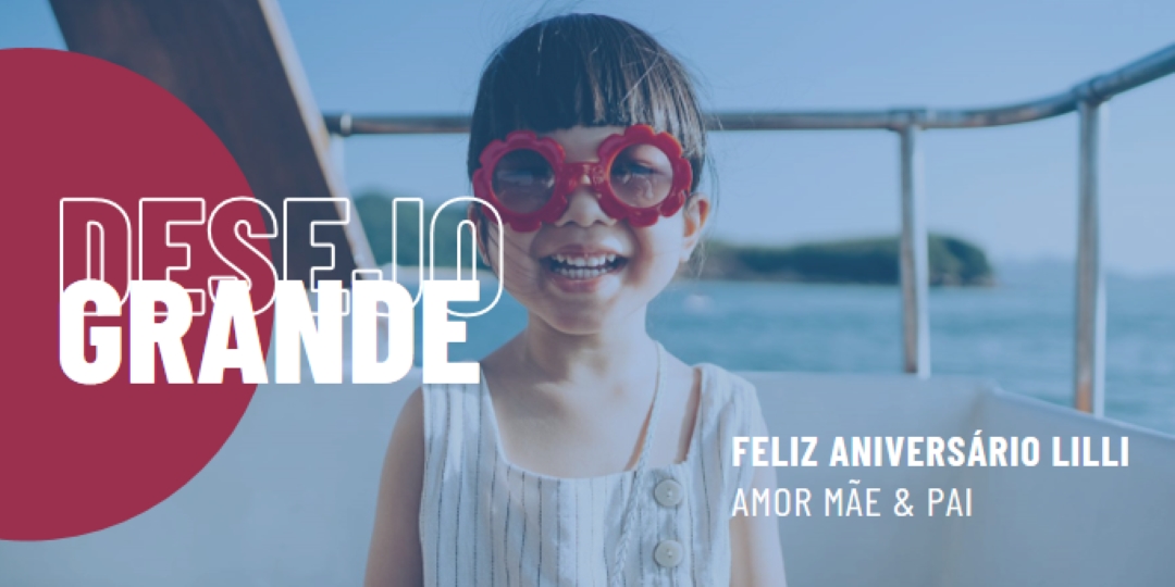 Aniversariante blue modern-bold