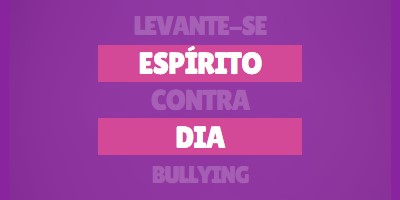 Enfrentar o bullying purple modern-bold