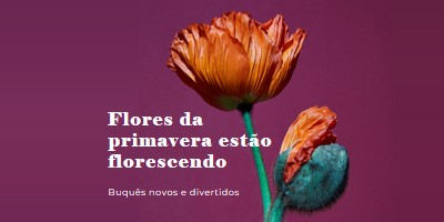 Flores frescas purple modern-simple