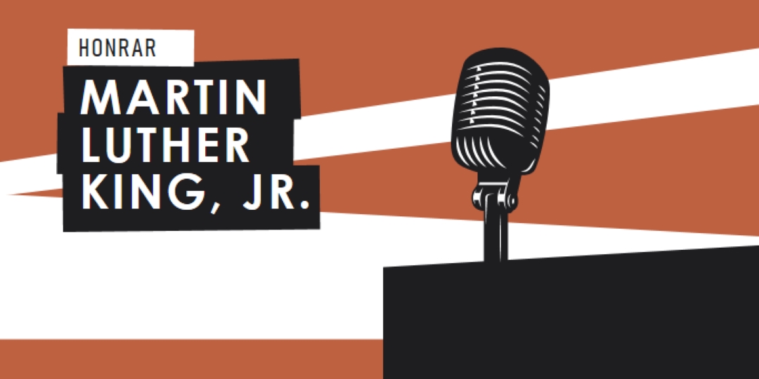 Homenageando MLK Jr. brown modern-bold